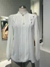 BEATE HEYMANN VALOONT TRANSPARENT BLOUSE IN CREAM