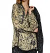 Beate Heymann Volant Floral Blouse In Gold In Gold