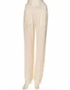 Beate Heymann Women's Satin Pants In Cream In Neutral