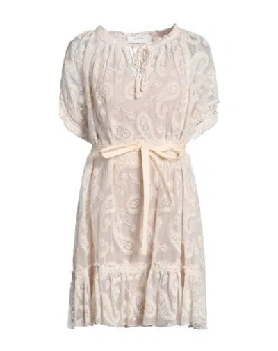 Beatrice B Beatrice .b Woman Mini Dress Cream Size M Cotton, Polyamide, Elastane In White