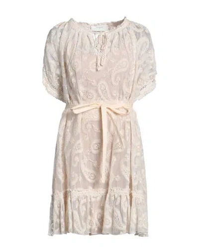 Beatrice B Beatrice .b Woman Mini Dress Cream Size S Cotton, Polyamide, Elastane In White