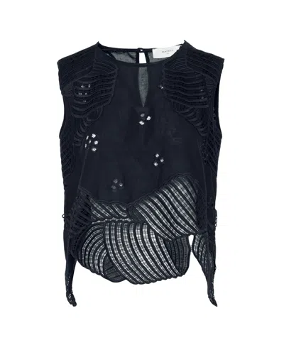Beatrice B Blue 4387 Ri918 Sleeveless Top
