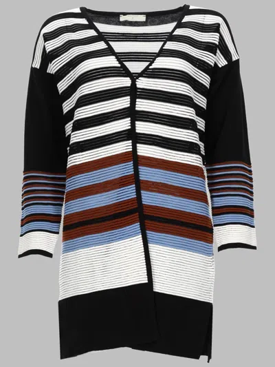 Beatrice B Cotton-blend Cardigan In Multicolor