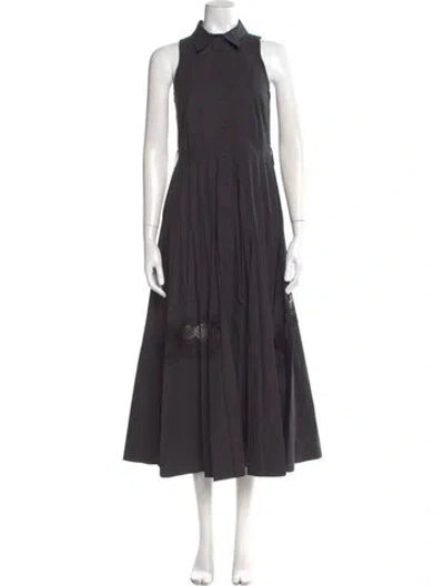 Pre-owned Beatrice B Long Dress In Gray