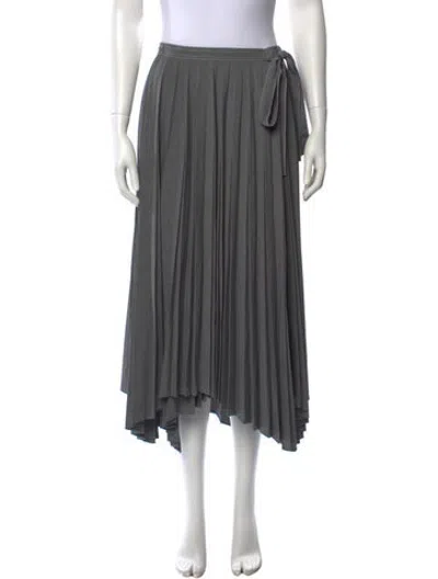 Pre-owned Beatrice B Long Skirt In Grey