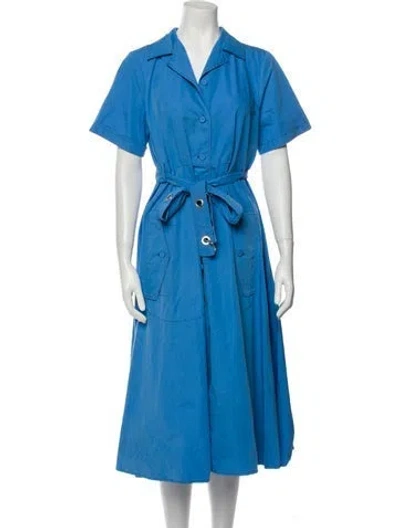Pre-owned Beatrice B Midi Length Dress In Blue