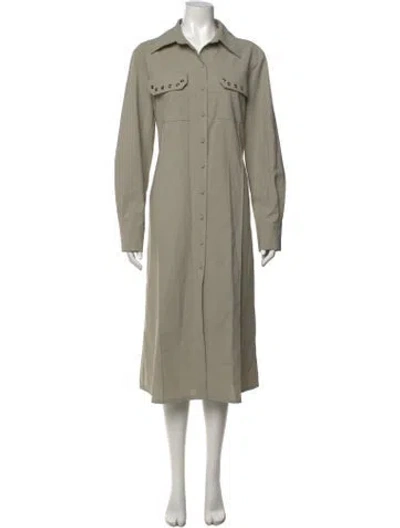Pre-owned Beatrice B Midi Length Dress In Gray