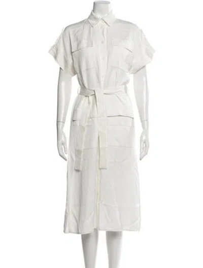 Pre-owned Beatrice B Midi Length Dress In Neutral