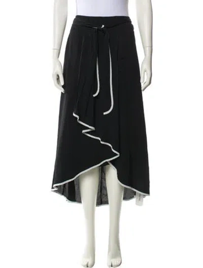 Pre-owned Beatrice B Midi Length Skirt In Black