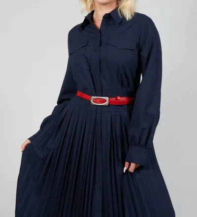 Beatrice B Romolo Dress In Navy Blue