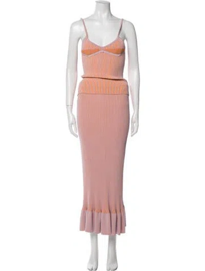 Pre-owned Beatrice B Skirt Set W/ Tags In Pink