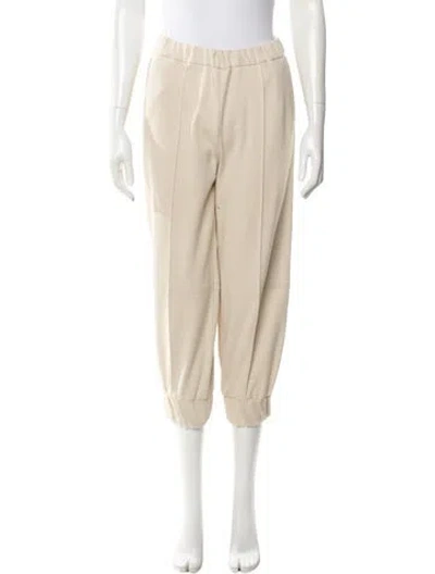 Pre-owned Beatrice B Straight Leg Pants In Neutral