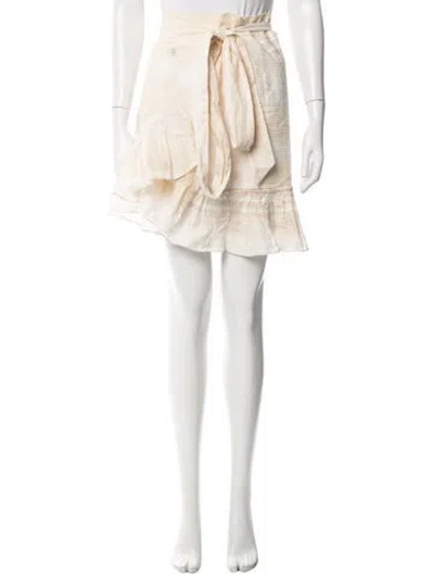 Pre-owned Beatrice B Tie-dye Print Mini Skirt In Neutral