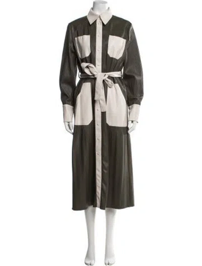 Pre-owned Beatrice B Trench Coat In Brown