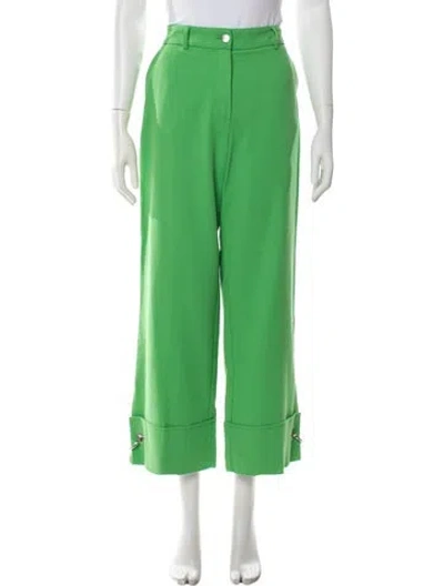 Pre-owned Beatrice B Wide Leg Pants In Green