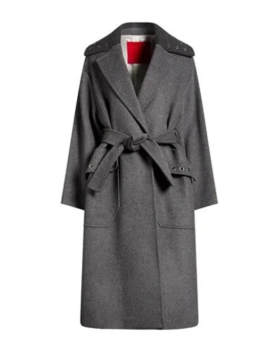 Beatrice B Beatrice .b Woman Coat Grey Size 4 Wool, Polyamide In Gray