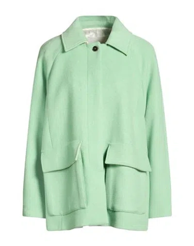 Beatrice B Beatrice .b Woman Coat Light Green Size L Wool, Polyamide