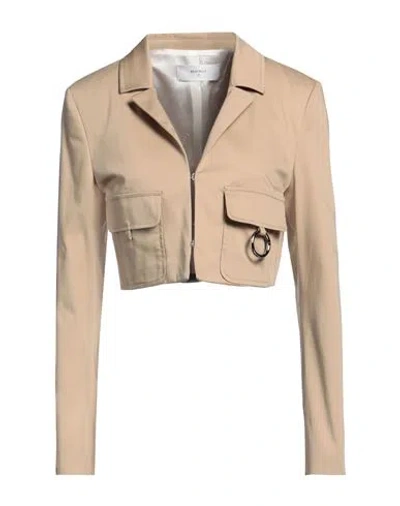 Beatrice B Beatrice .b Woman Jacket Camel Size 4 Cotton, Elastane In Beige