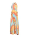 Beatrice B Beatrice .b Woman Maxi Dress Apricot Size 6 Polyester, Recycled Fibers In Orange