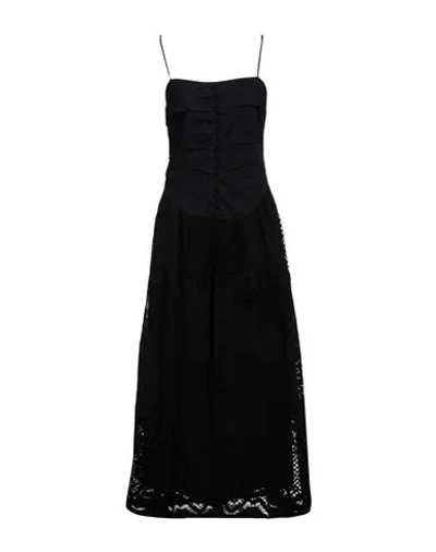 Beatrice B Beatrice .b Woman Maxi Dress Black Size 6 Cotton, Polyamide, Polyester, Viscose