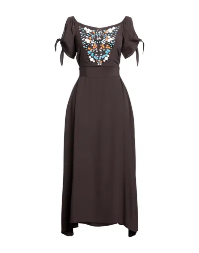Beatrice B Beatrice.b Long Dresses In Brown