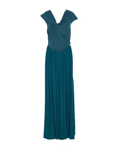 Beatrice B Beatrice .b Woman Maxi Dress Dark Green Size 10 Acetate, Silk, Viscose