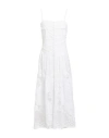Beatrice B Beatrice .b Woman Maxi Dress White Size 4 Cotton, Polyamide, Polyester, Viscose