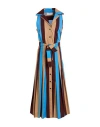 Beatrice B Beatrice .b Woman Midi Dress Azure Size 4 Cotton In Blue