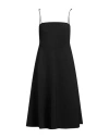 Beatrice B Beatrice .b Woman Midi Dress Black Size 6 Polyester, Virgin Wool, Elastane In Black