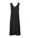 Beatrice B Beatrice .b Woman Midi Dress Black Size 8 Hemp, Viscose, Polyamide