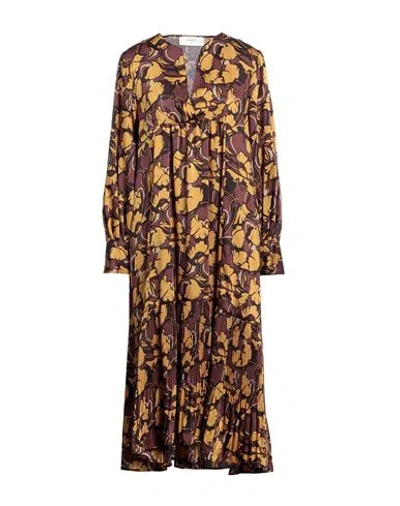 Beatrice B Beatrice .b Woman Midi Dress Cocoa Size 10 Polyester In Brown
