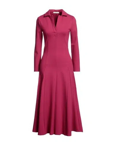 Beatrice B Beatrice .b Woman Midi Dress Fuchsia Size 8 Viscose, Polyamide, Elastane In Pink