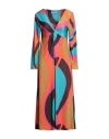 Beatrice B Beatrice .b Woman Midi Dress Turquoise Size 6 Polyester, Elastane In Blue
