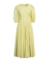 Beatrice B Beatrice .b Woman Midi Dress Yellow Size 10 Cotton, Polyester