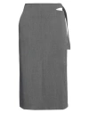 Beatrice B Beatrice .b Woman Midi Skirt Lead Size 6 Polyester, Viscose, Elastane In Grey