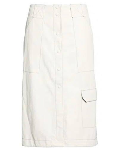 Beatrice B Beatrice .b Woman Midi Skirt Light Grey Size 6 Polyurethane In Gray