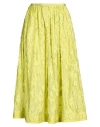 Beatrice B Beatrice .b Woman Midi Skirt Lime Green Size 2 Viscose, Polyamide In Green