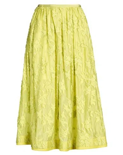Beatrice B Beatrice .b Woman Midi Skirt Lime Green Size 2 Viscose, Polyamide