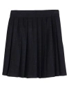 Beatrice B Beatrice .b Woman Mini Skirt Black Size 2 Virgin Wool, Polyester, Viscose, Elastane In Black