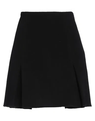Beatrice B Beatrice .b Woman Mini Skirt Black Size 4 Virgin Wool, Polyamide In Black