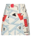 Beatrice B Beatrice .b Woman Mini Skirt Ivory Size 8 Cotton In White