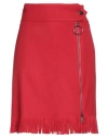 Beatrice B Beatrice .b Woman Mini Skirt Red Size 2 Acetate, Virgin Wool In Red
