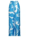 Beatrice B Beatrice .b Woman Pants Azure Size 6 Silk In Blue