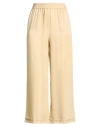 Beatrice B Beatrice .b Woman Pants Beige Size 2 Cupro In Yellow