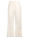 Beatrice B Beatrice .b Woman Pants Beige Size 8 Cotton, Elastane