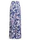 Beatrice Woman Pants Blue Size 6 Viscose In Blue