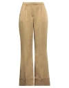 Beatrice B Beatrice .b Woman Pants Camel Size 2 Polyester In Beige