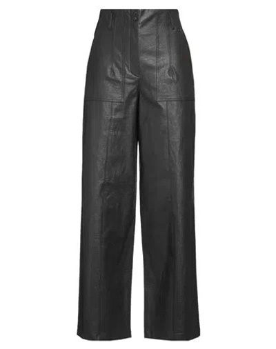 Beatrice B Beatrice .b Woman Pants Charcoal Size 6 Polyurethane, Viscose, Cotton In Grey