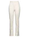 Beatrice .b Woman Pants Cream Size 10 Viscose, Polyamide, Elastane In White