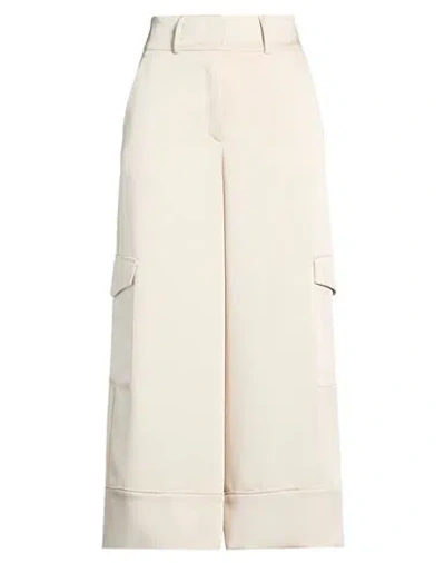Beatrice B Beatrice .b Woman Pants Cream Size 4 Polyester In White